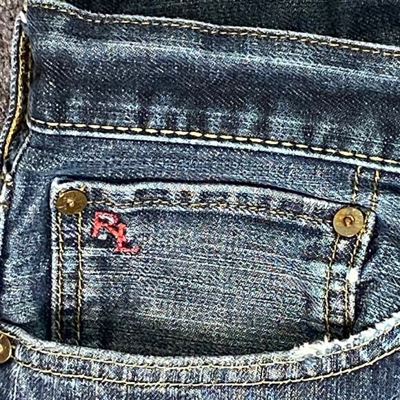 Polo Ralph Lauren Sz 38X32 Style 381 Straight Slim Fit Medium Wash Denim Jeans - Picture 4 of 16